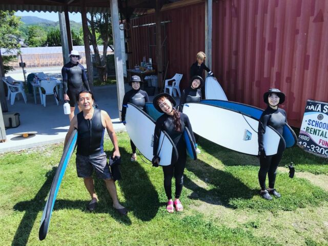 Fantastic couple of days surfing with @kenharakuma and his annual Yoga camp in Kochi. Looking forward to next year!!
#surfschooljapan
#hatasurfdojo
#kenharakuma 
#sunchan_33
#surfingandyoga